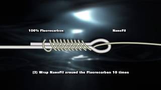 How to Splicing in a fluorocarbon leader to Nanofil [upl. by Aniv]