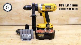 I rebuild 18V Battery for Dewalt XRP Drill [upl. by Lana]