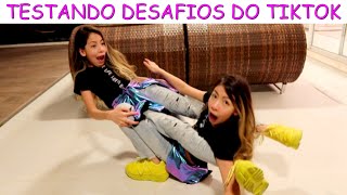 TESTANDO DESAFIOS DO TIKTOK [upl. by Nywloc]