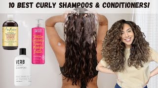 10 Shampoo amp Conditioners for CurlyWavy Hair Drug store and High End Options [upl. by Cates]