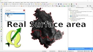 QGIS Calcolo area reale su DTM [upl. by Wilek]