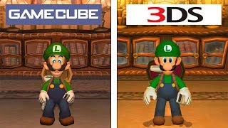 Luigis Mansion  Gamecube VS 3DS  Emu 4K Graphics Comparison  Comparativa [upl. by Sadella]