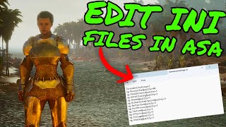 How To EDIT INI Files In Ark Survival Ascended [upl. by Standford]