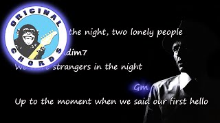 Frank Sinatra  Strangers In The Night  Chords amp Lyrics [upl. by Wanonah]