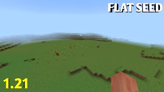 Minecraft PE  Flat seed for 121  Latest version [upl. by Thirion]