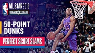 ALL 50Point Dunks In NBA Slam Dunk Contest History [upl. by Lymann]