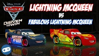 Cars 3 Driven to Win Lightning McQueen VS Fabulous Lightning McQueen Gameplay Part 21 [upl. by Anaeed]