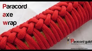 How to make a paracord axe handle wrap [upl. by Acined835]