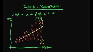 Heteroskedastic errors  example 1 [upl. by Ambrosane341]