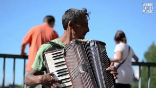 Street Accordionist from Romania in Paris France [upl. by Wessling916]