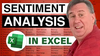 Excel Sentiment Analysis Sentiment Analysis  Episode 2062 [upl. by Nue858]