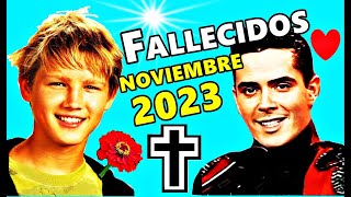 Famosos Fallecidos en Noviembre del 2023 [upl. by Rahas]