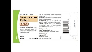 Levetiracetam 500 mg Tablet [upl. by Arni66]