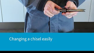 Changing a chisel easily [upl. by Buskus]