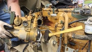 FMTV CAT3116 BIG ENGINE COMPONENTS Removal 70 [upl. by Llevron]