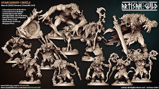 Artisan Guild  SVARTWOOD TROLLS  March 2022 Set [upl. by Eniowtna]