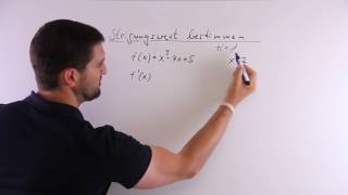 Steigungswert bestimmen mit 1Ableitung  Mathe by Daniel Jung [upl. by Aihsenrad79]