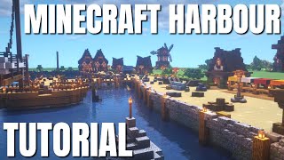 How to Make a Harbour in Minecraft Survival FROM SCRATCH Minecraft Docks with World Download 2020 [upl. by Rebekah]