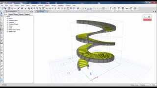 ETABSSpiral Stair Modeling [upl. by Calise]