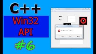 Windows GUI Programming with CC  Win32 API   Part 6  The Message Box Dialog [upl. by Uela842]