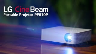 LG CineBeam PF610P Full HD Smart Portable Projector [upl. by Ecallaw]