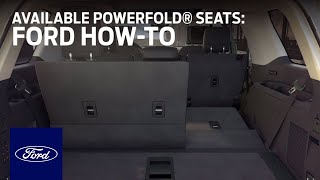 PowerFold® Seats  Ford HowTo  Ford [upl. by Ameh434]