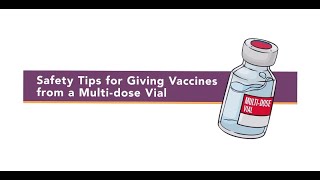 MultiDose Vaccine Vial Injection Safety Tips [upl. by Atinuj]