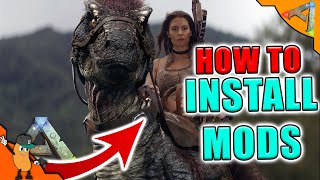 HOW TO INSTALL MODS IN ARK  Singleplayer amp Servers  GPORTAL amp NITRADO [upl. by Selrhc]