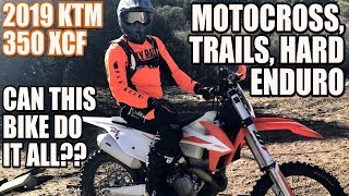 2019 KTM 350 xcf review  can this dirt bike do it all [upl. by Neelear689]