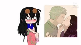 One Piece reacts to ships pt2 Zoro x Robin [upl. by Fry]