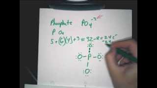 Lewis Structure How to draw phosphate PO4 [upl. by Ecnarret]