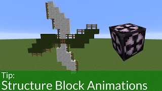 How To Animate with Structure Blocks In Minecraft [upl. by Notrom]