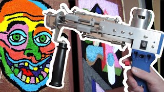 TUFTING GUN TUTORIAL  How To Make a Rug [upl. by Ysle621]