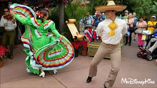 Beautiful Holiday Folklorico Dancers Showcase Mexico at Epcot [upl. by Arezzini918]