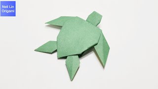 How to make a paper turtle  Origami Turtle Tutorial paper craft [upl. by Pan319]