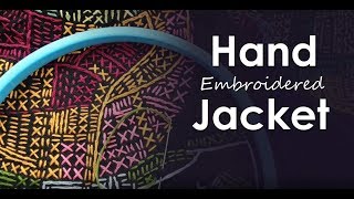 How to Improvise Hand Embroidery on a Jacket [upl. by Atelra719]