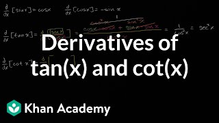 Derivatives of tanx and cotx  Derivative rules  AP Calculus AB  Khan Academy [upl. by Friedland31]