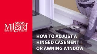 How To Adjust a Hinged Casement Window [upl. by Faucher]