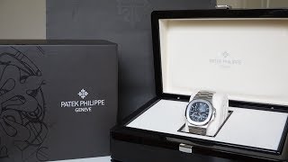 4K Review Patek Philippe Nautilus 57121A Unboxing [upl. by Modeerf]