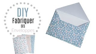 DIY COMMENT FABRIQUER FAIRE SES ENVELOPPES FACILEMENT [upl. by Asyle365]