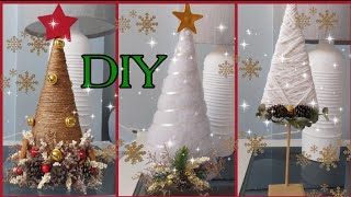 DIY Como hacer arbolitos mini de Navidad 2024  Arbolitos de Navidad  Manualidades de Navidad [upl. by Enilrem317]