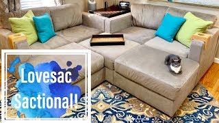 Lovesac Sactional  Modular Couch [upl. by Ardnasac]