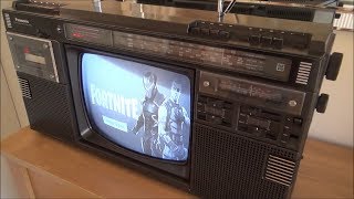 Fortnite on a 1984 Panasonic Boombox [upl. by Ylus]