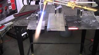 OXYACETYLENE CUTTING VS PLASMA CUTTING [upl. by Llewkcor]