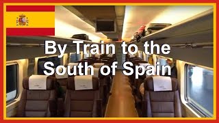 Spain Fast Train to Seville from Madrid  1st Class Train Travel Preferente RENFE AVE in Europe [upl. by Currier143]