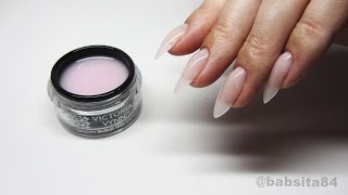 Paznokcie żelowe krok po kroku  przedłużanie  Victoria Vynn Build Gel  How to Extend Your Nails [upl. by Esirec412]