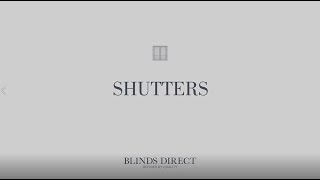 Window Shutters  Blinds Direct [upl. by Onida644]