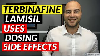 Terbinafine Lamisil  Uses Dosing Side Effects  Pharmacist Review [upl. by Zephaniah]