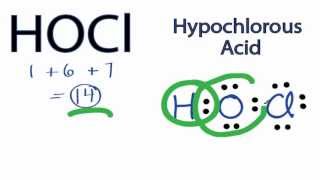 HOCl Lewis Structure How to Draw the Lewis Structure for HOCl [upl. by Peery]