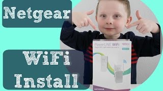 Netgear PowerLine 1000 Install [upl. by Tanitansy]